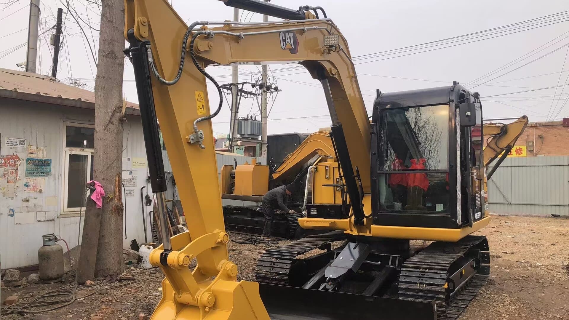Caterpillar 307E2 +Dozer blade